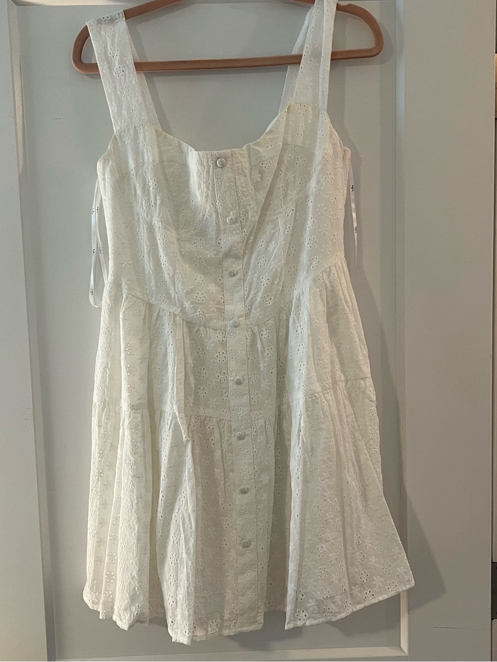 Profound Sweetness White Eyelet Bustier Mini
Dress - Picture 8 of 13
